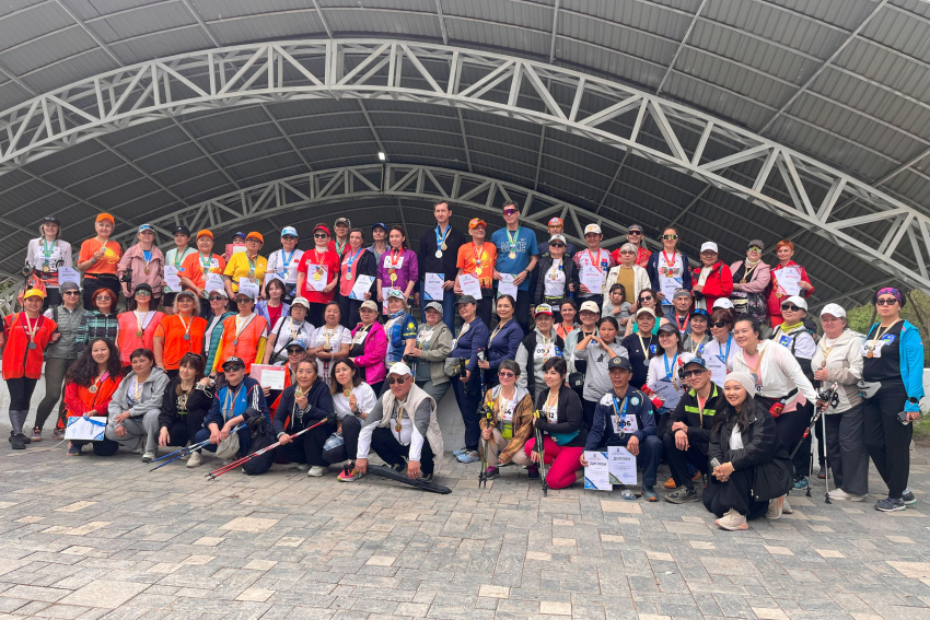 Прошёл Чемпионат города Бишкек по Северной ходьбе